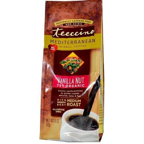 Teeccino Mediterranean Herbal Coffee Vanilla Nut - 11 oz - Case of 6