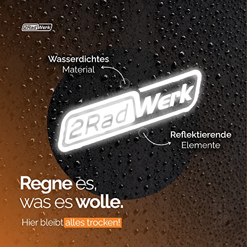 2Radwerk Fahrradtasche für Gepäckträger 25.4 l , 100% Wasserdicht , mit Tragegriff und Schultergurt , fahrradtasche gepäckträger, gepäckträgertasche, Fahrrad Taschen hinten