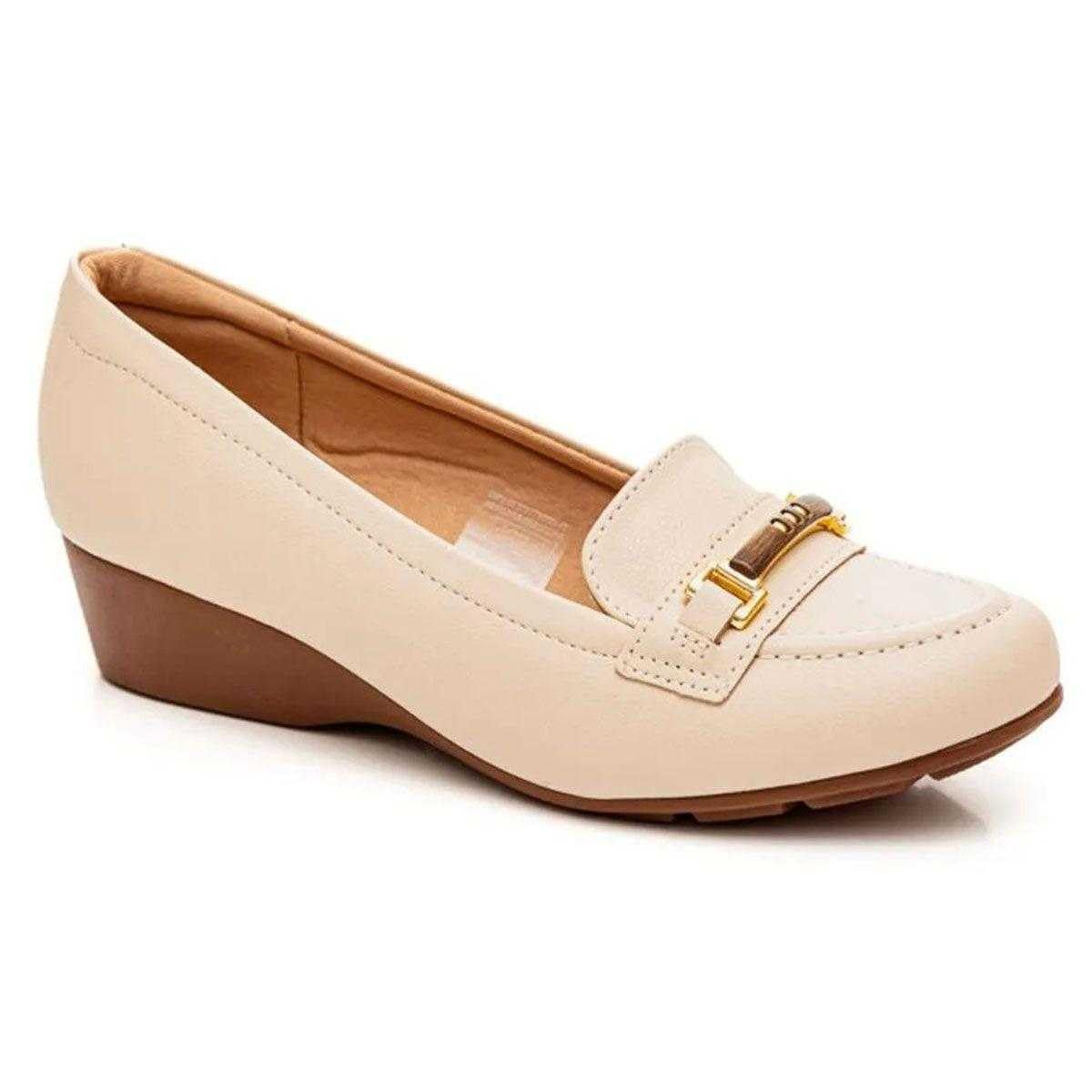 Mocassim Anabela Feminino Modare – Fivela, Leve, Confortável e Ideal para Uso Diário