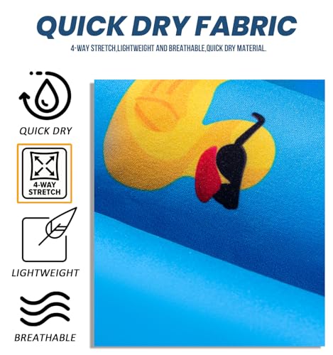 Aueyan Mens Swim Trunks 5.5 inch with Compression Liner Zipper Pockets,Quick Dry Swimsuit Trunks Funny Beach Board Shorts4