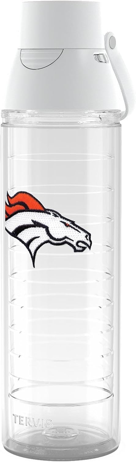 Tervis Venture® Lite Tritan 24OZ | NFL® Denver Broncos - Primary Logo | Made in America, Leakproof, Double-Wall Vacuum Insulated, Keeps Drinks Cold