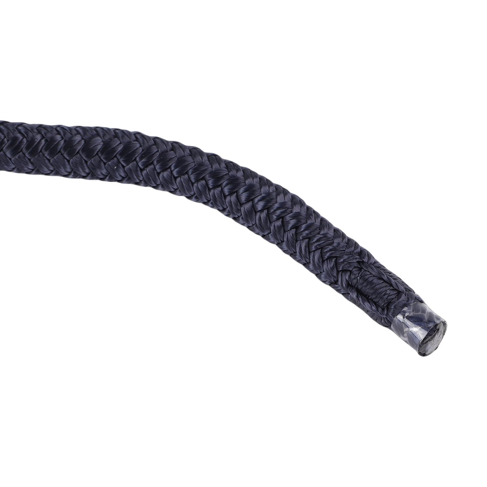2 pezzi 0,37 x 15 piedi cime per ormeggio per barche, linea di ormeggio in nylon intrecciato doppio grado marino, antiurto, a prova di abrasione, ad alte prestazioni, corda per (Blu)