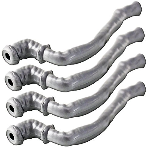 Set of 4 Plastic Toy Pipes for Action Figures, Dioramas, Models