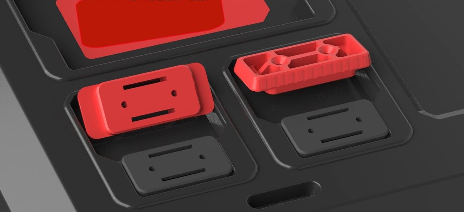 NyVoozy 30PCS Feet Mounting System for Milwaukee Packout (BLACK)