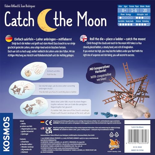 Thames & Kosmos - Catch the Moon - Whimsical-themed Ladder Stacking Game - 1-6 Players - Fun for Adults & Kids, Ages 8+ - 682606 - Image 2