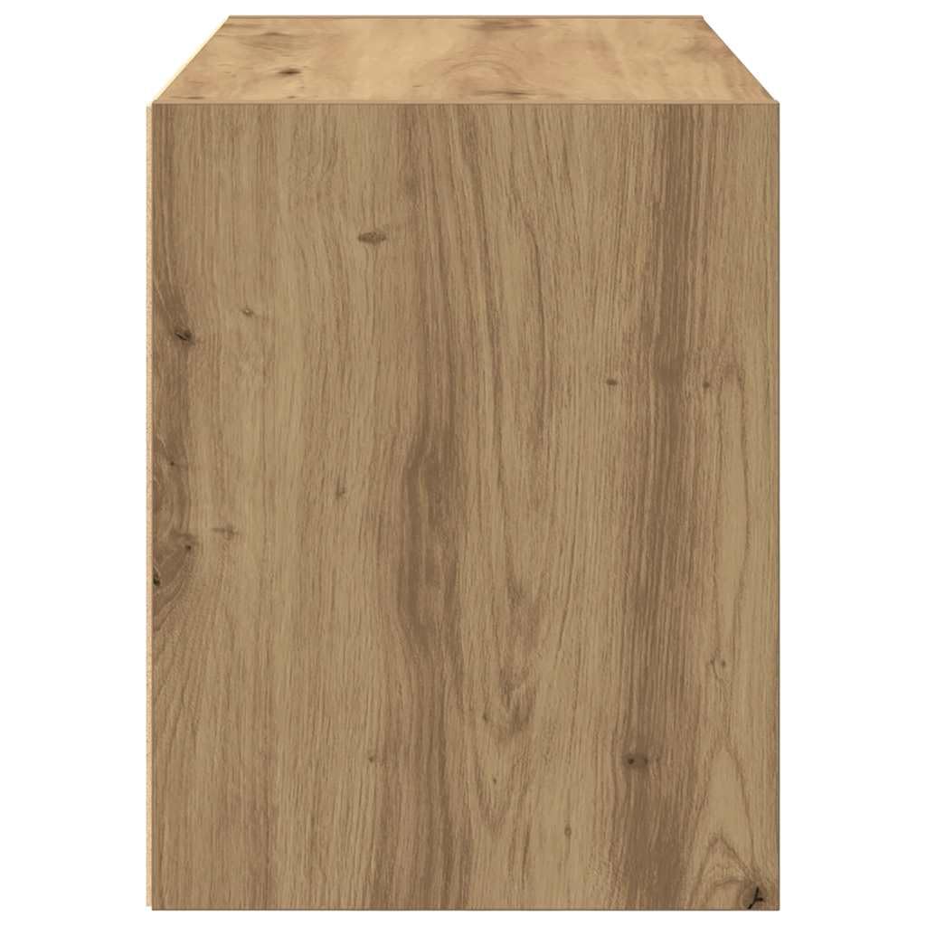 Meble z 2 szufladami dąb Artisan 60 x 31 x 40 cm, materiał drewnopochodny, wszechstronne miejsce do przechowywania do salonu, sypialni, jadalni, kuchni, korytarza
