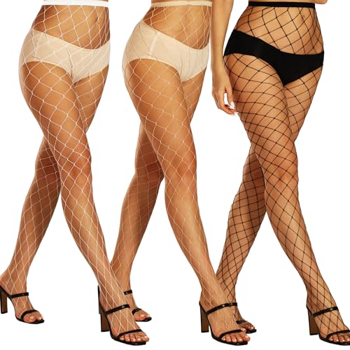 Image of DancMolly 10X Strong Fishnet Stockings, Sexy Lingerie Tights for Women 80s 90s Party Rave Concert Outfit, ropa interior mujer