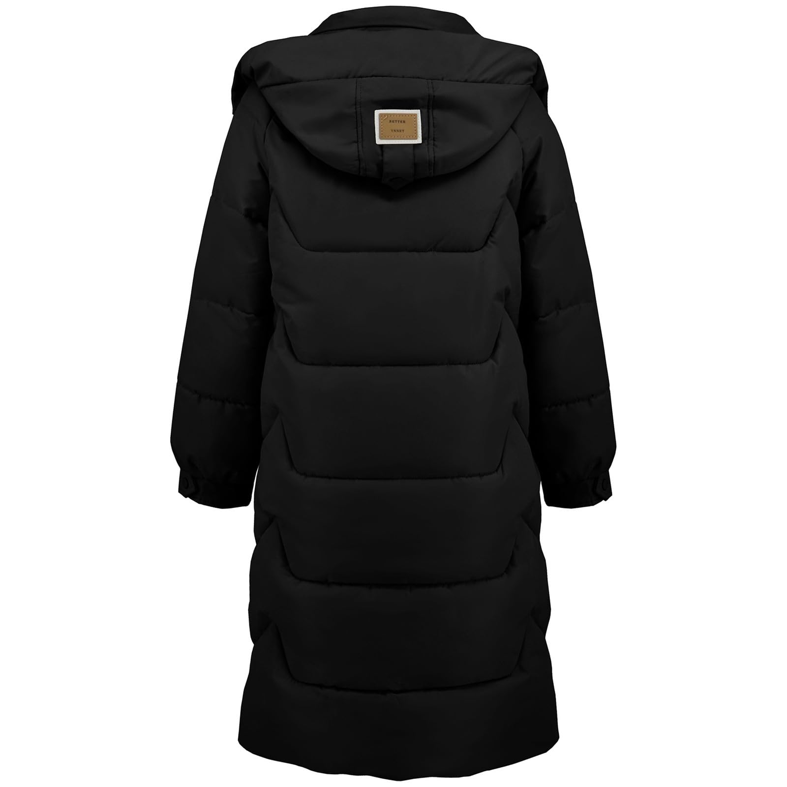 Abrigo de plumas para mujer, largo de invierno, grueso, abrigo de invierno, cálido, con capucha, chaqueta de plumón, cómoda chaqueta amortiguadora, cuello alto, abrigo largo acolchado, ligero