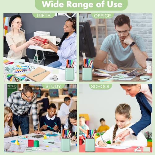 Marspark 12 Pcs Green Office Supplies Desk Accessories Set Pen Holder Tape Dispenser Stapler Staple Remover 1000 Staples Tape Ruler Scissor Pen Sticky Note Index Tab Clips Set for Office School Home - Cosy Home Interiors Marspark 12 Pcs Green Office Supplies Desk Accessories Set Pen Holder Tape Dispenser Stapler Staple Remover 1000 Staples Tape Ruler Scissor Pen Sticky Note Index Tab Clips Set for Office School Home - Image 8