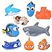 N\C Juguetes de baño para bebés Buscando a Nemo Dolly Flotante Agua Spray Squeeze Juguetes de goma suave Juegos de baño Animal Niños Juguetes de muñeca