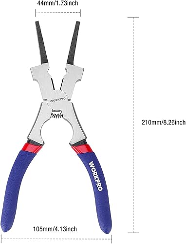 Miniatura 2 de WORKPRO Alicates de soldadura de 8 ", alicates de soldadura de acero CR-V multifuncionales para soldadura, eléctrica, mecánica, taller y uso