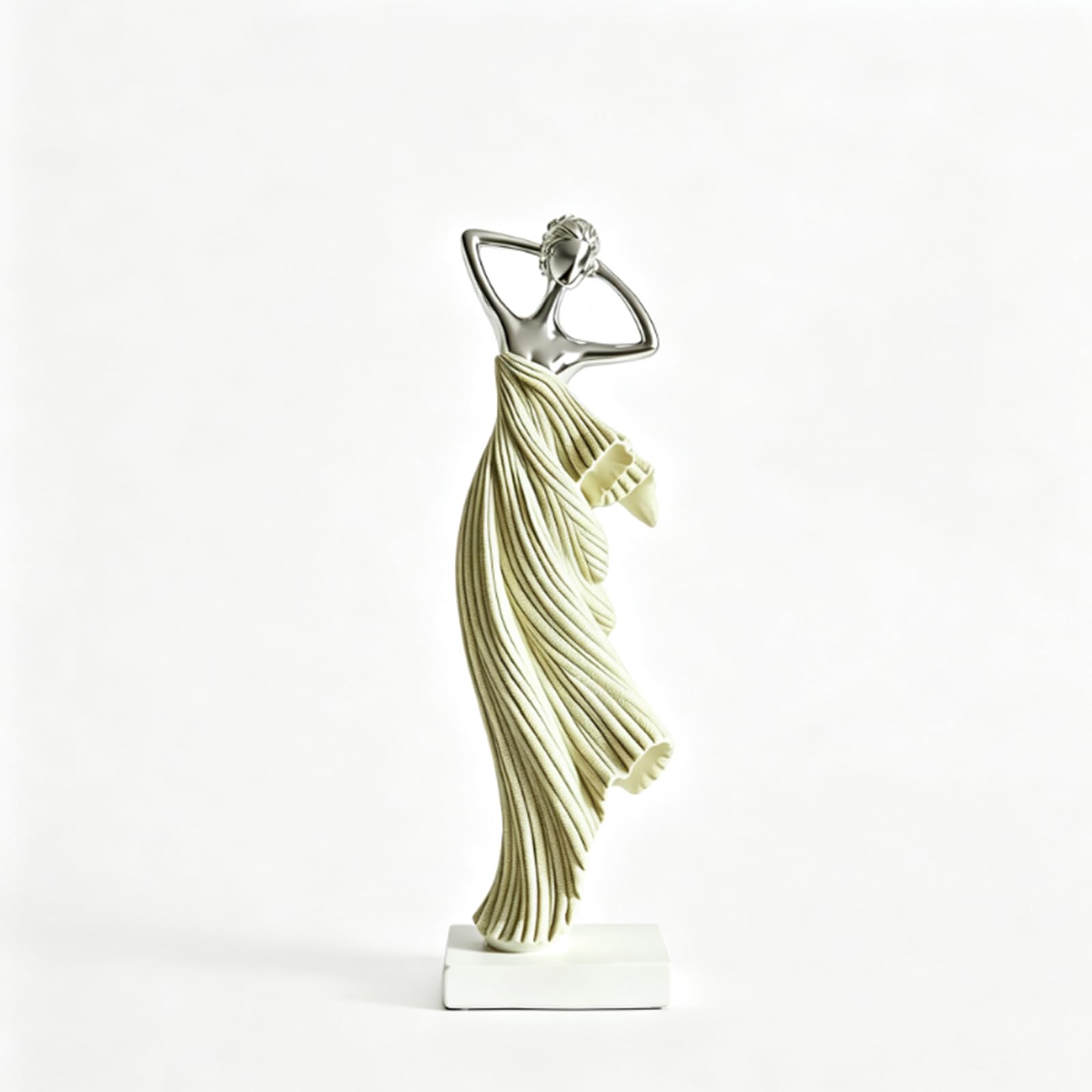 Hhhxkkuu Elegant Abstract Dancing Lady Figurine Minimalist Art Sculpture