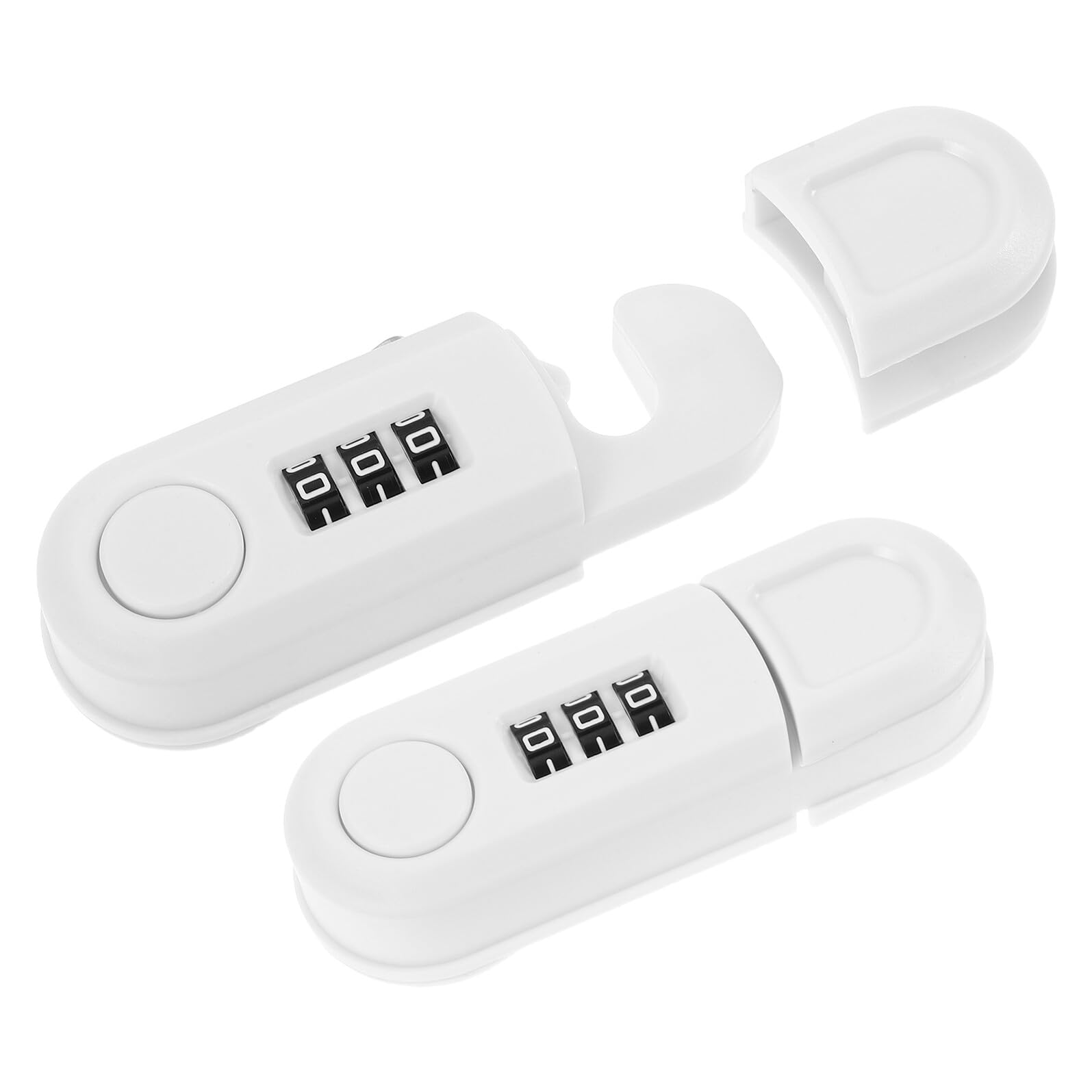 Cerraduras de Seguridad Infantiles Adhesivas sin Taladro 2 Piezas Combinación para Armarios Puertas y Frigoríficos Protección Versátil para Cocina y Hogar