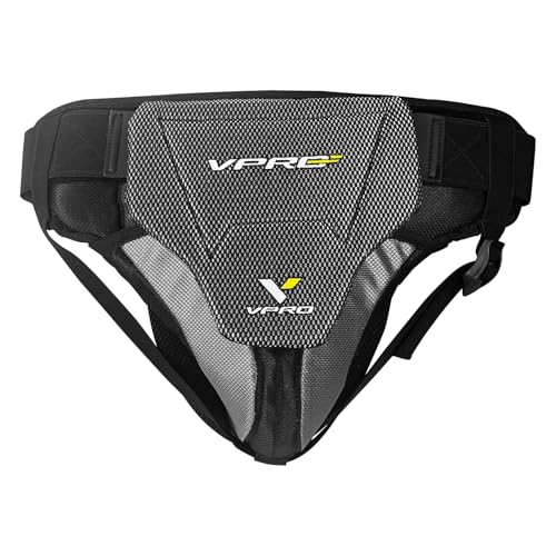 VPRO Ice Hockey Goalie Jock Goalie Gear with Athletic Cup for Adult Youth (JR)