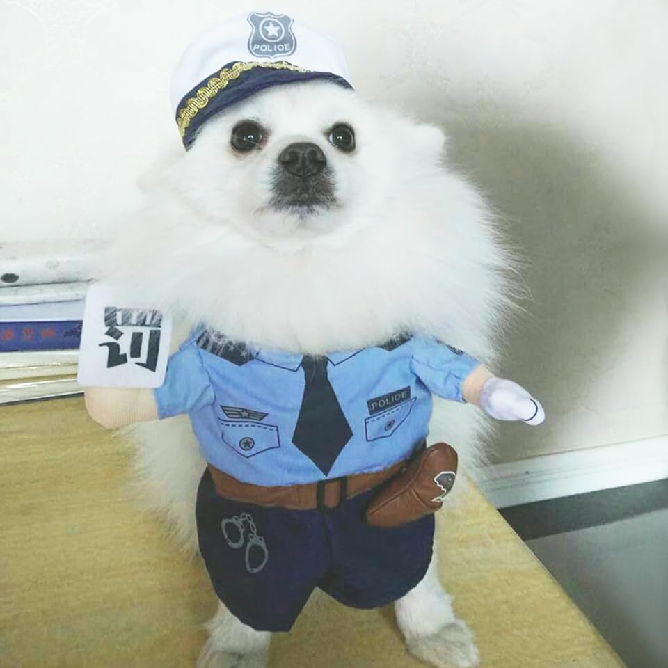 Disfraz Policía para Perro Talla S miniatura 4