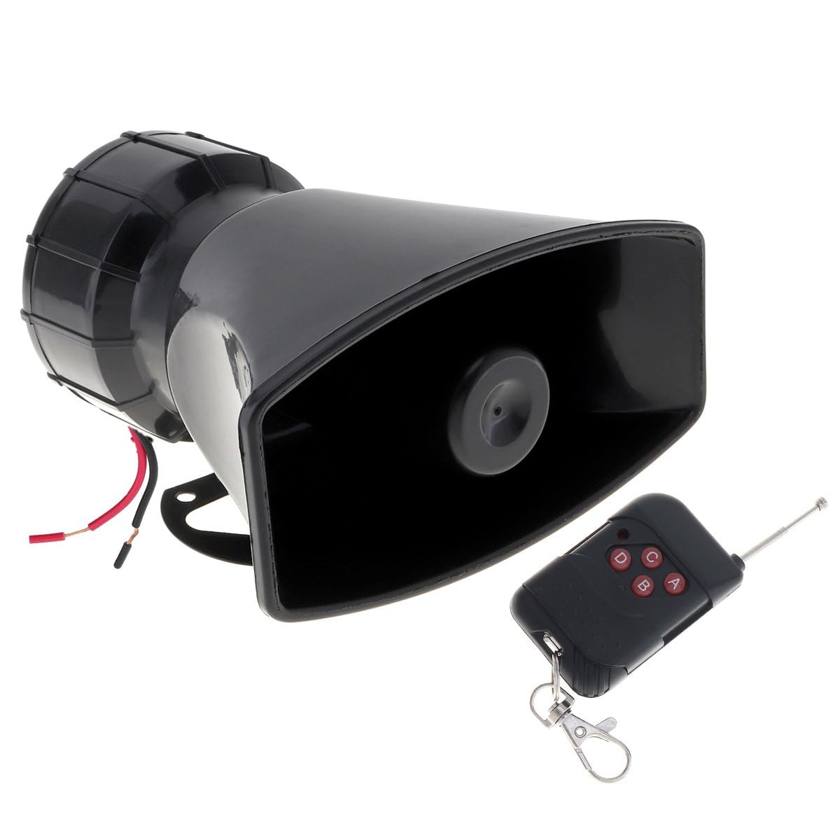 7 Tone Sound Loud Car Siren Vehicle Horn Hooter/Ambulance/Siren/Traffic Sound with Black Remote Controller 12V 100W