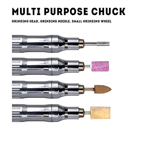 Oudtinx Air-Powered Micro Die Grinder, Pencil Style | 65,000 Rpm | 1/8" (3Mm) Capacity #TOP4