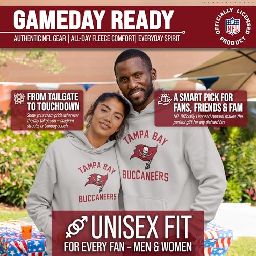 Image of Team Fan Apparel NFL Gameday Hoodie Pullover Sweatshirt for Men and Women | Officially licensed NFL Gameday fleece pullover - kangaroo pocket, ribbed cuffs, drawstring hood, unisex fit