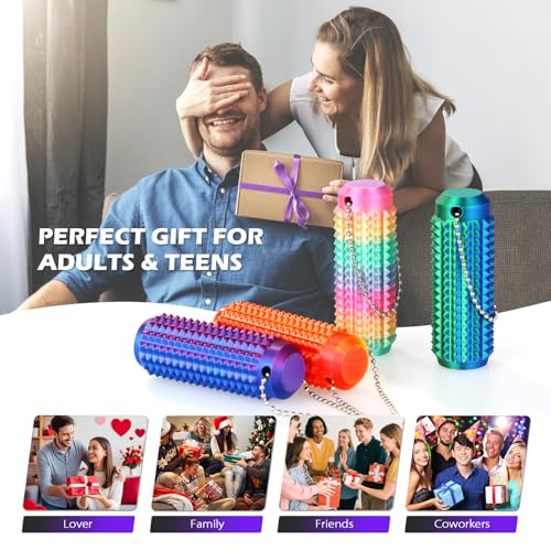 Little Ouchies Pain Fidget 4PCS – Pain Stim Tool Spiky Sensory Fidget Toys for Adults Anxiety Relief, 3D Printed Grippie Keychain for Focus & Skin Picking, Stress Relief Gift for Teens - Image 8