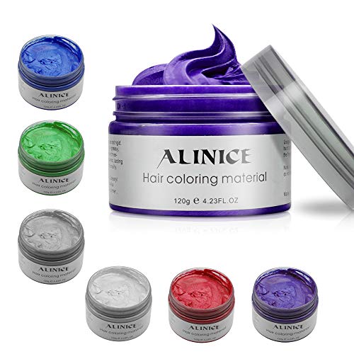 Hair Wax Color - Wax Hair Dye Men and Women Professional Hair Pomades, Long-lasting Moisturizing Modelling Hair Styling Fluffy Matte Hair Mud Gel Cream