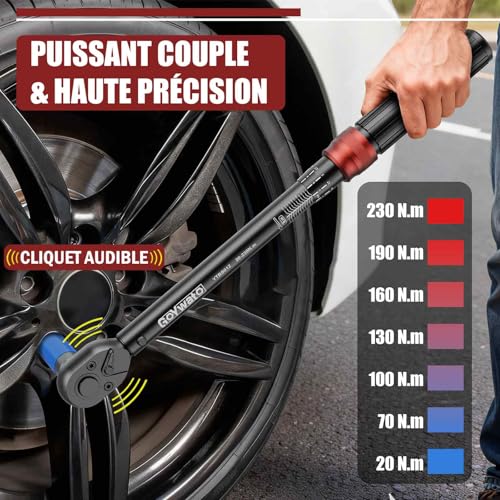 Changer les pneus de voiture facilement grâce à la clé dynamométrique 1/2 - 4