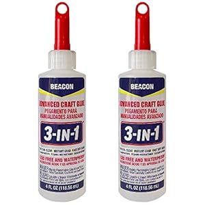 Beacon 3-in-1 Advanced Crafting Glue, 4-Ounce, 2-Pack
