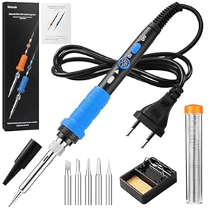 Wiecok Soldering Iron 60W Instelbare Temperatuur 200-450℃