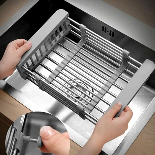 Cesto Escurridor Extensible para Fregadero de Cocina miniatura 4