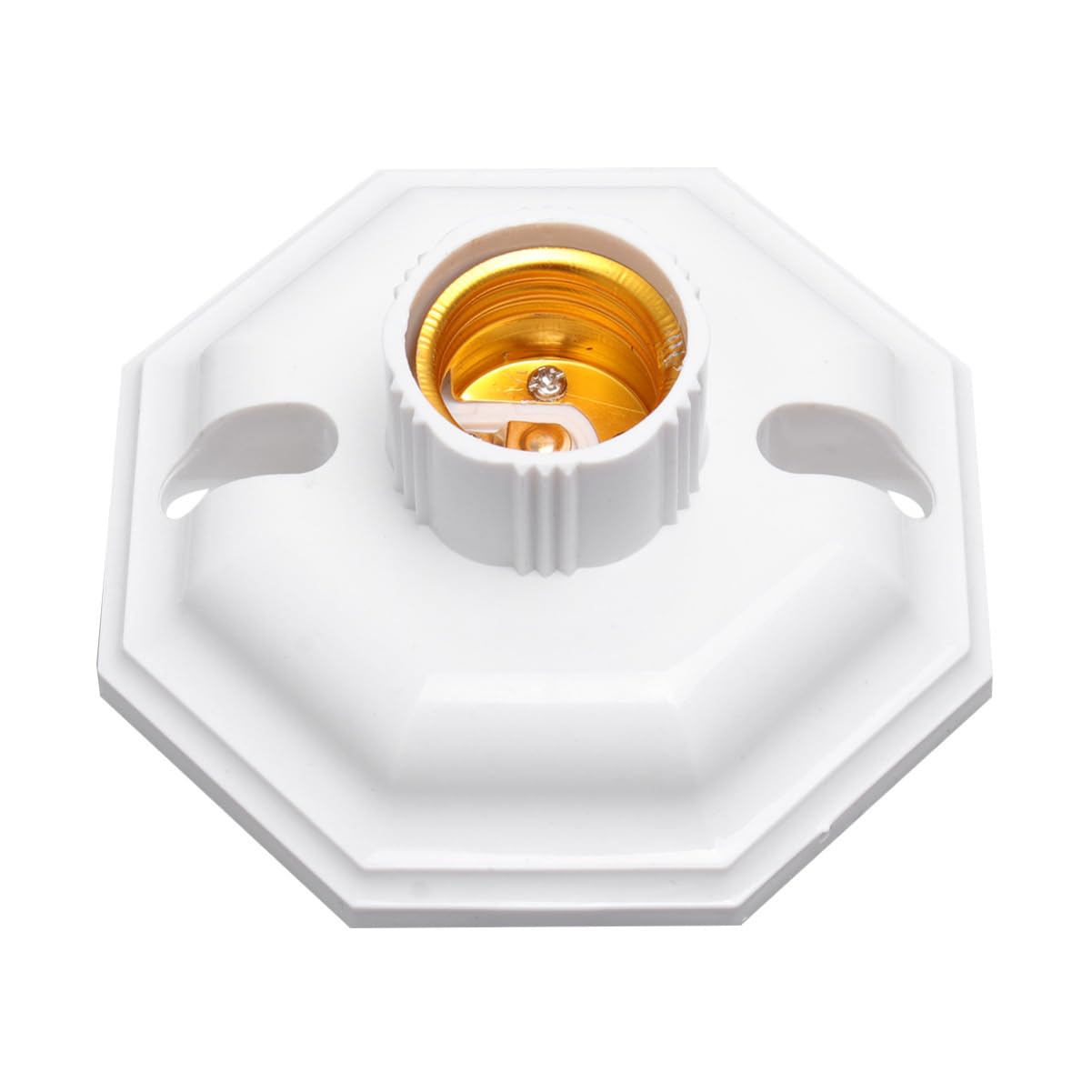 Hemobllo 12 Pz base leggera decorazioni per feste di Natale convertitore base lampada attacco base lampadina e27 adattatore portalampada attacco luce e27 lampade PRESA decorare bianca