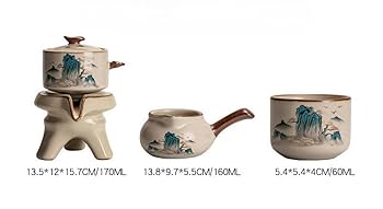Amazon.co.jp: FLYILIA 中国茶器 ティーセット 番茶器セット