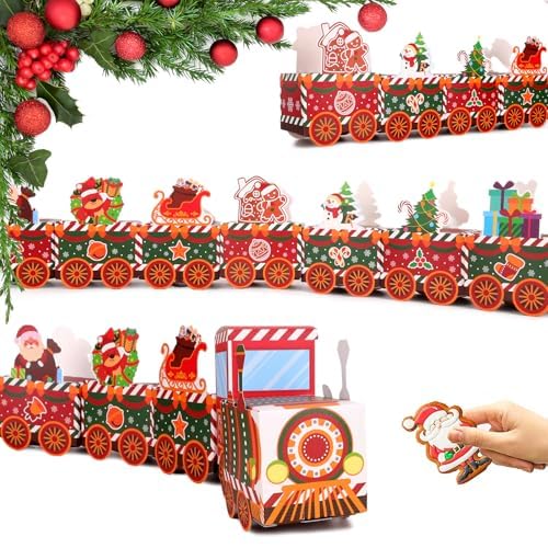 2025 Adventskalender zum Befüllen – 24 Schöner Roter Zug Leer...