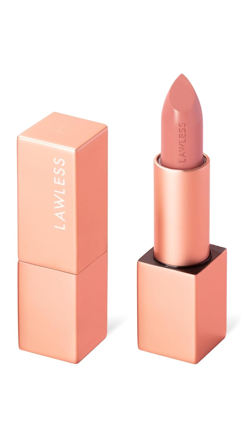 Lawless Women's Forget the Filler Lip-Plumping Line-Smoothing Satin Cream Lipstick, Daisy Girl, 0.1 Ounce