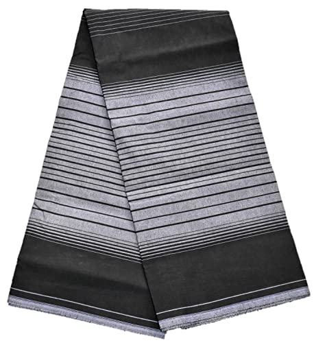 Image of TUNI MANI Men's Cotton Lungi Stitched Ring Design /Blue & Black /Length- 2.25m (Pack of 2)