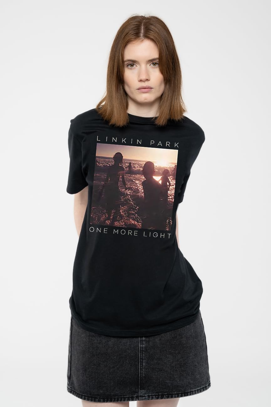Linkin Park T Shirt One More Light Band Logo Nouveau Officiel Unisex Noir