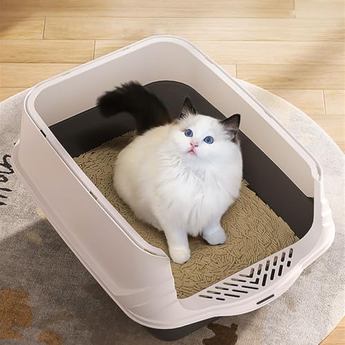 Arenero para gatos con tapa jumbo extra grande rosa miniatura 7
