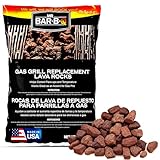 7 Lb. Bag of Natural Lava Rocks for Backyard BBQ Cooking, Burner Grill, Firepit, Bonfires, Campfire, Indoor Fireplace, Fire Bowl, Lava Rocks for Gas Grill Charbroilers by FryOilSaver Co. (Pack of 1)