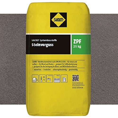 Preisvergleich Produktbild Sakret Steinverguss ZPF Anthrazit 25kg wasserundurchlaessiger Pflasterfugenmoertel