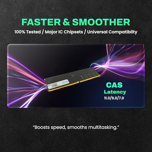 Image of EVMT 32GB DDR5 5600MHz Desktop RAM - High-Performance Memory Module, CL19, 288-Pin, 1.1V,-10-Years Warranty(EVMT32G5600U88P)