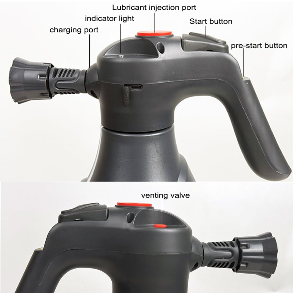 Spruzzatore di Schiuma Elettrico 2L Strumento per Lavaggio Auto Wireless Pompa Schiuma Spruzzatore per Irrigazione Domestica per Lavaggio Auto Irrigazione di Piante
