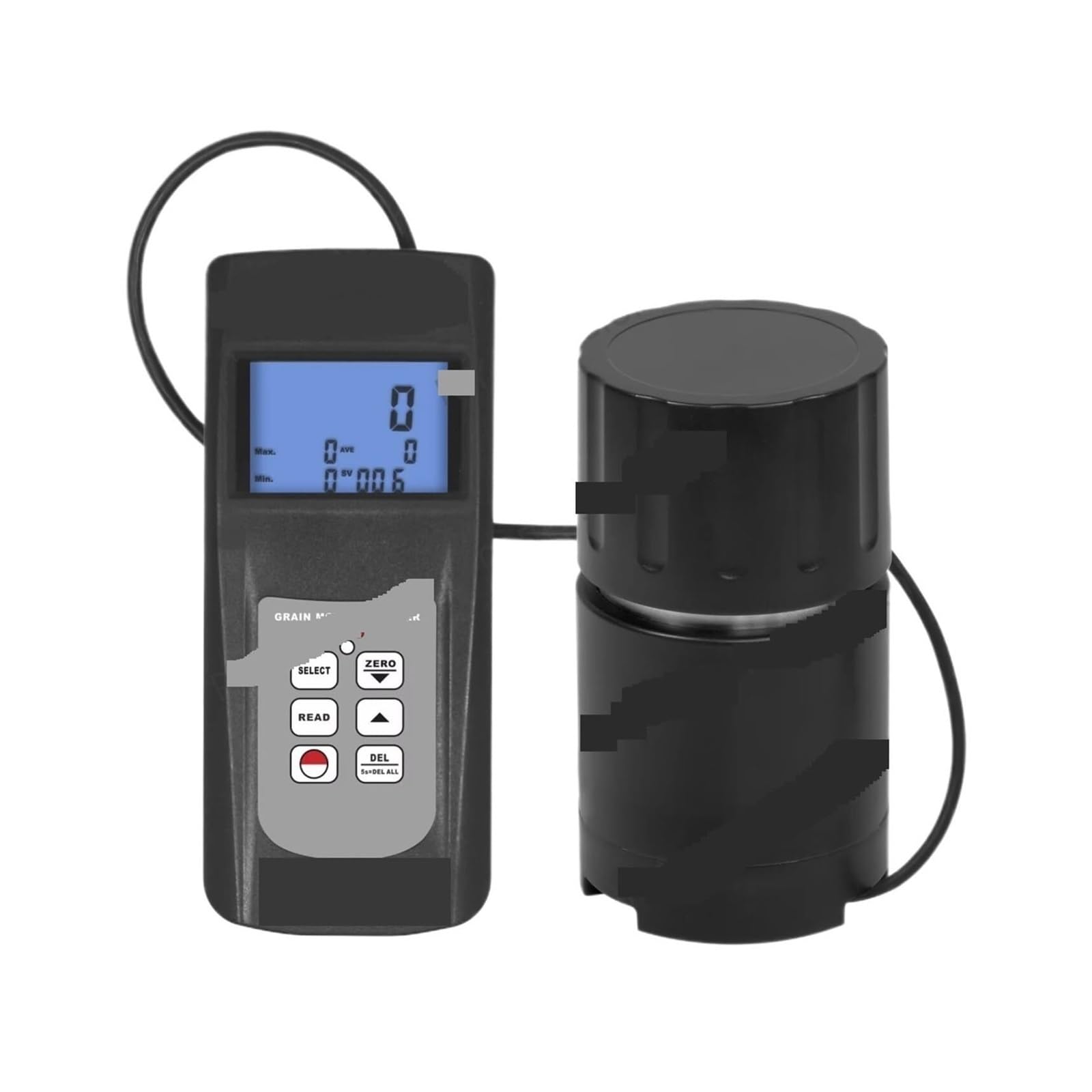 Amrttwy One Color Moisture Meter, Moisture Meter Grain Mc-7828G 7% ~ 30% Measurable 37 Types Of Detectors