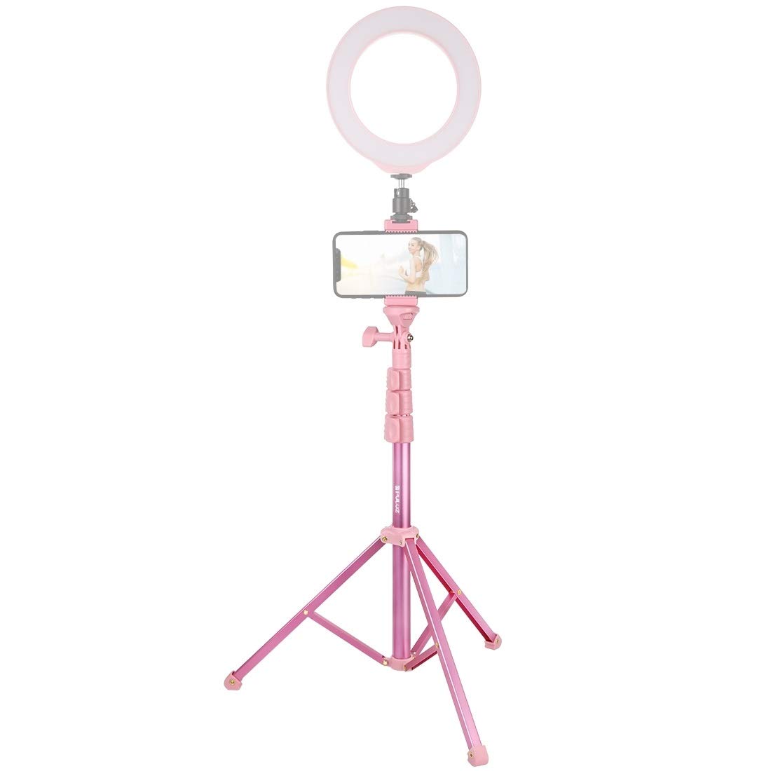 GANK BKN AYSMG Bluetooth Shutter Remote Selfie Stick Tripod Mount Holder for Vlogging Live Broadcast (Color : Color2)