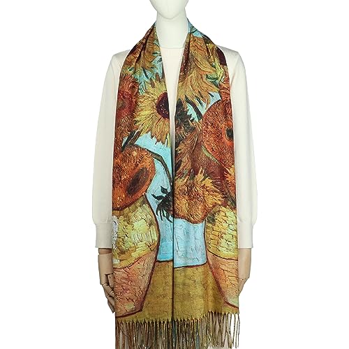 RIIQIICHY Scarfs for Women Fall Winter Scarves Pashmina Shawls and Wraps for Evening Dresses4