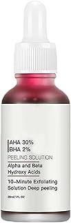 AHA 30% + BHA 2% Peeling Solution, Chemical Peel for Face At Home, BHA Liquid Exfoliant for Large Pores, Wrinkles & Fine Lines, 1.0 Floz (1 PCS)