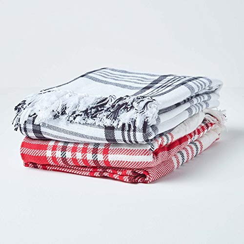 Jeté de canapé 100% coton de qualité supérieure 225 x 255 cm - 8