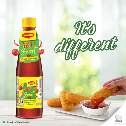 Image of MAGGI Hot & Sweet Tomato Chilli Sauce, Perfect Blend of Tomatoes & Chillies, 500g (Pack of 2)