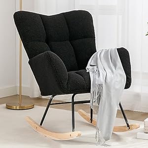 NIOIIKIT Nursery Rocking Chair Tedd...