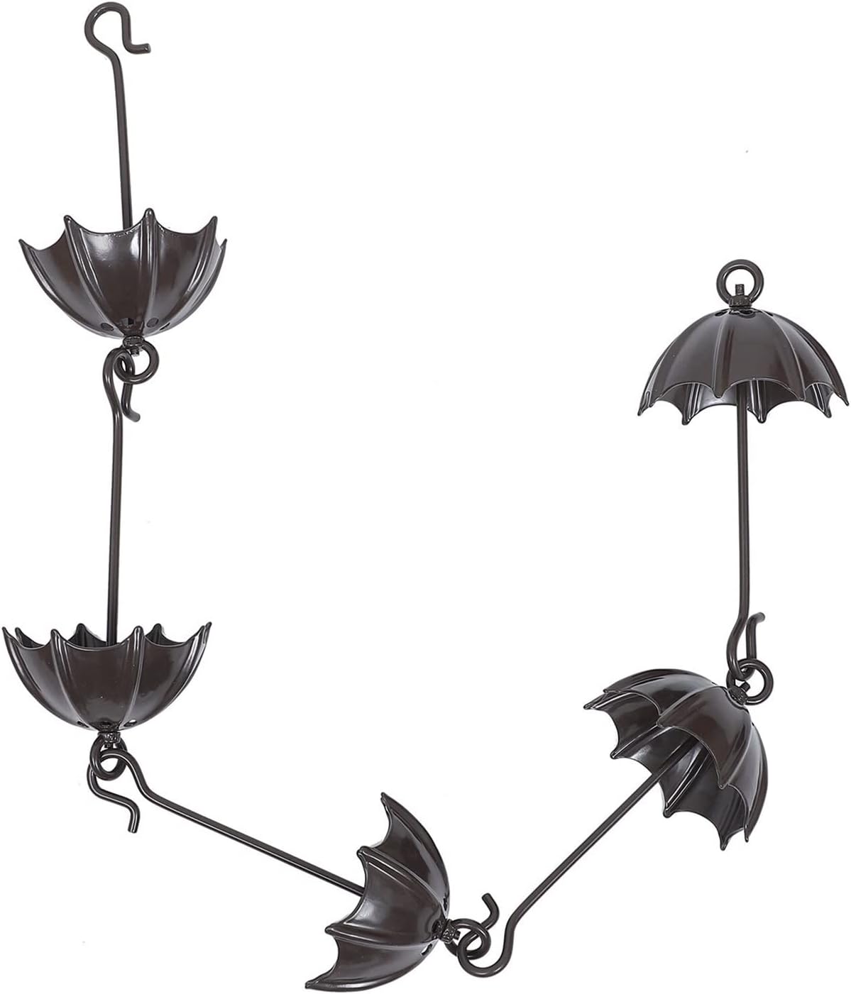 Rain Chains Rain Chains for Gutters for Heavy Rain Rain Chain Balcony Gutter Downspout Rain Chain Japanese Style Drainage Rain Chain for Garden Courtyard Decoration (Color : 2) (1)