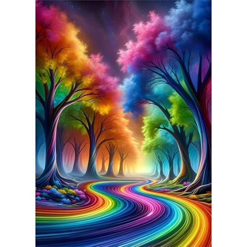 Diamond Art Kits for Adults - Rainbow Path -16 Diamond Art Kits for Adults - Rainbow Path -16