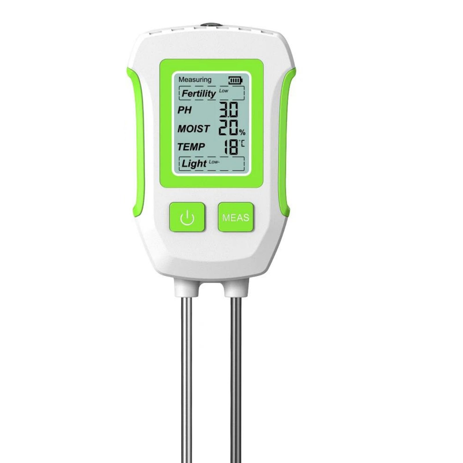 MCYVZMVOQ 5 in 1 Soil Moisture Meter,Digital Soil PH Meter Handheld Soil Moisture Tester Fertility PH Temp Sunlight Detector for Garden Planting Potted