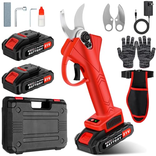 Electric Pruning Shears Cordless, Branch Cutter, Trimming Scissors Battery Power, 30mm (1.2 Inch)...